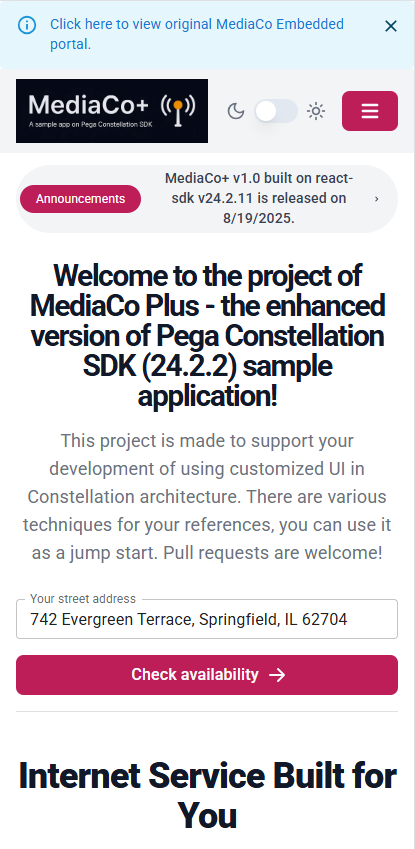 MediaCo+ mobile demo snapshot